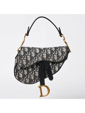Dior Saddle Mini Bag M ZQ Oblique Navy